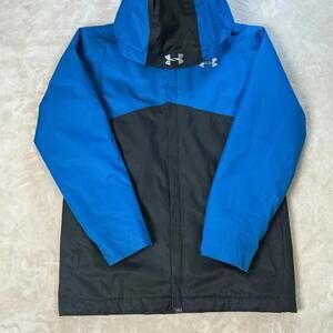 Under Armour Storm ColdGear Infrared Shield Jacket Youth XL Blue/Black Hood